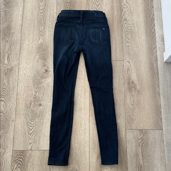 rag & bone Midnight Blue Ripped Skinny Jeans - Picture 5 of 5